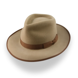 Tailored Camel Classic Crown Fedora Hat