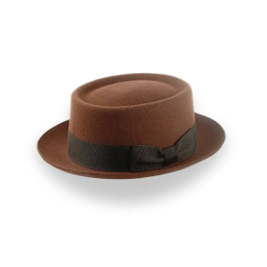 Heritage Cocoa Brown Rounded Crown Porkpie Hat