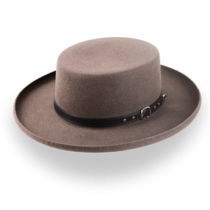 Clean Brown Structured Brim Western Hat