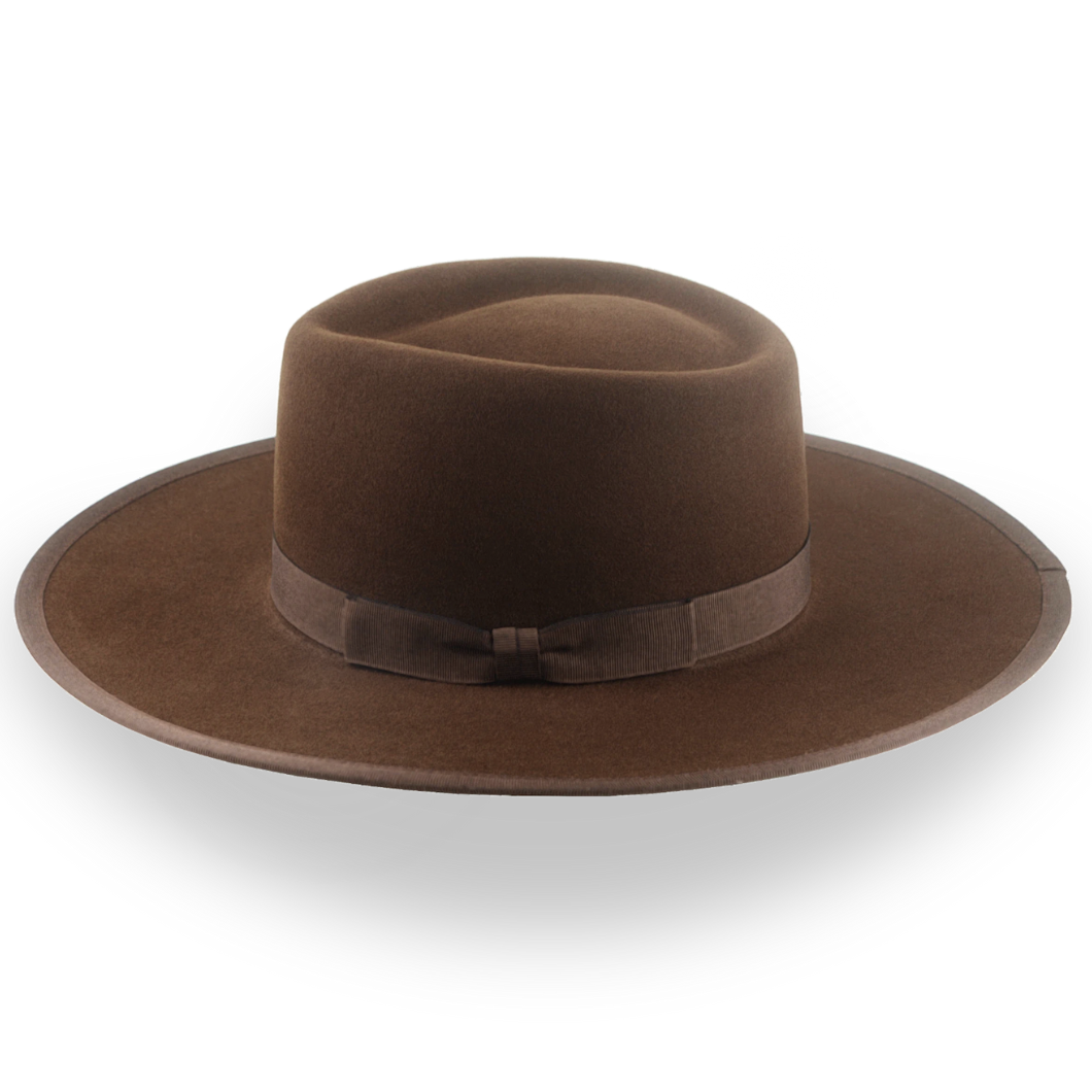 Crisp Brown Telescope Crown Western Hat - Image 2
