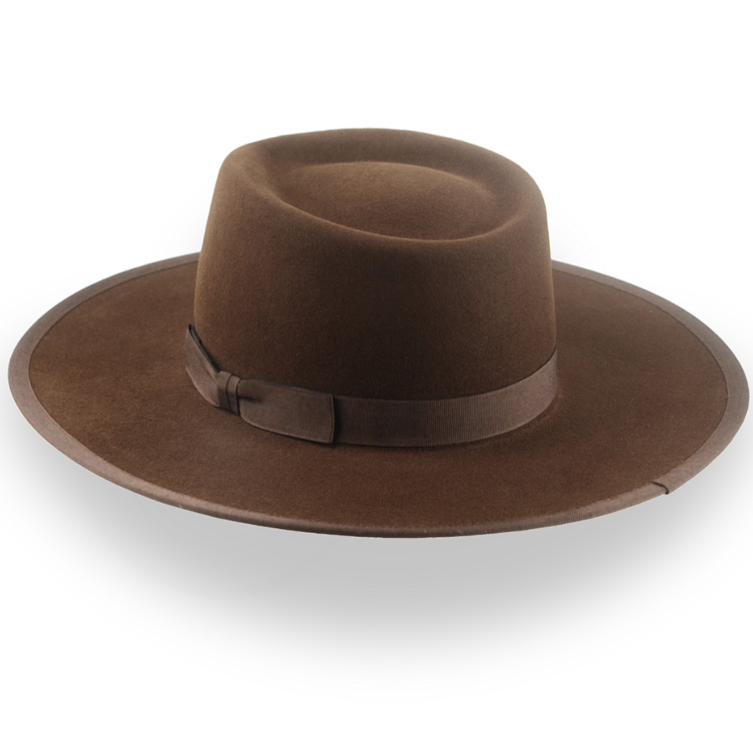 Crisp Brown Telescope Crown Western Hat - Image 3