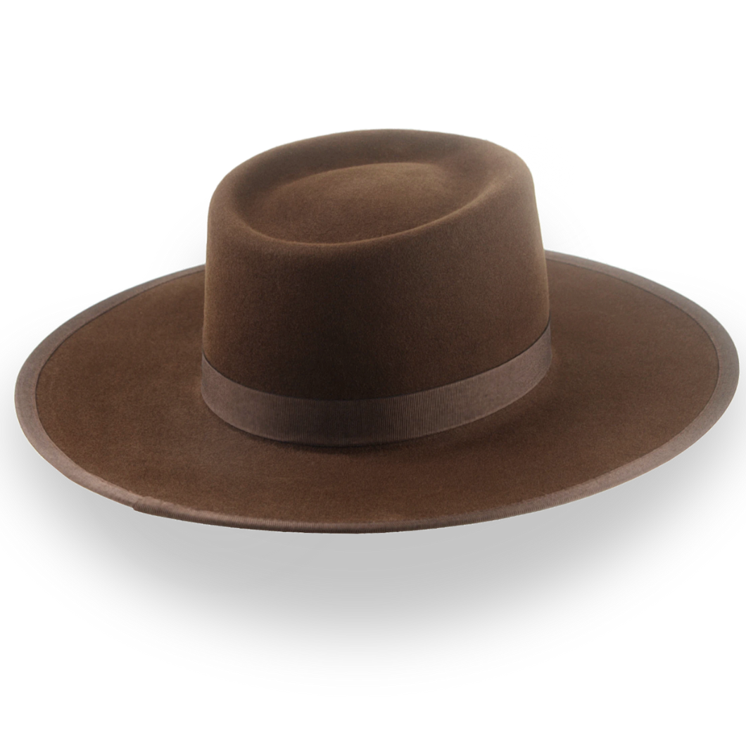 Crisp Brown Telescope Crown Western Hat - Image 4