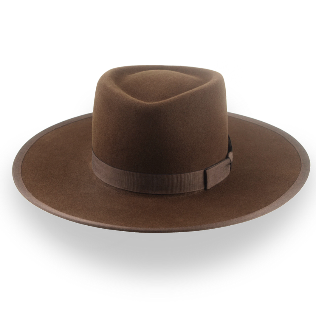 Crisp Brown Telescope Crown Western Hat - Image 6