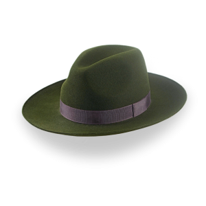 Traditional Fur Felt Structured Brim Western Hat