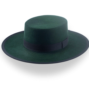 Elegant Flat Crown Western Hat