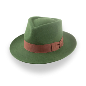 Versatile Fur Felt Snap Brim Fedora Hat