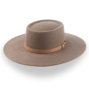 Relaxed Brown Wide Brim Western Hat