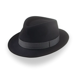 Balanced Black Classic Crown Fedora Hat