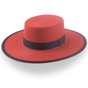 Clean Wool Felt Flat Crown Western Hat