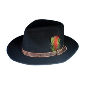 Versatile Black Classic Felt Hat Style 2