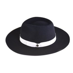 Refined White Classic Felt Hat